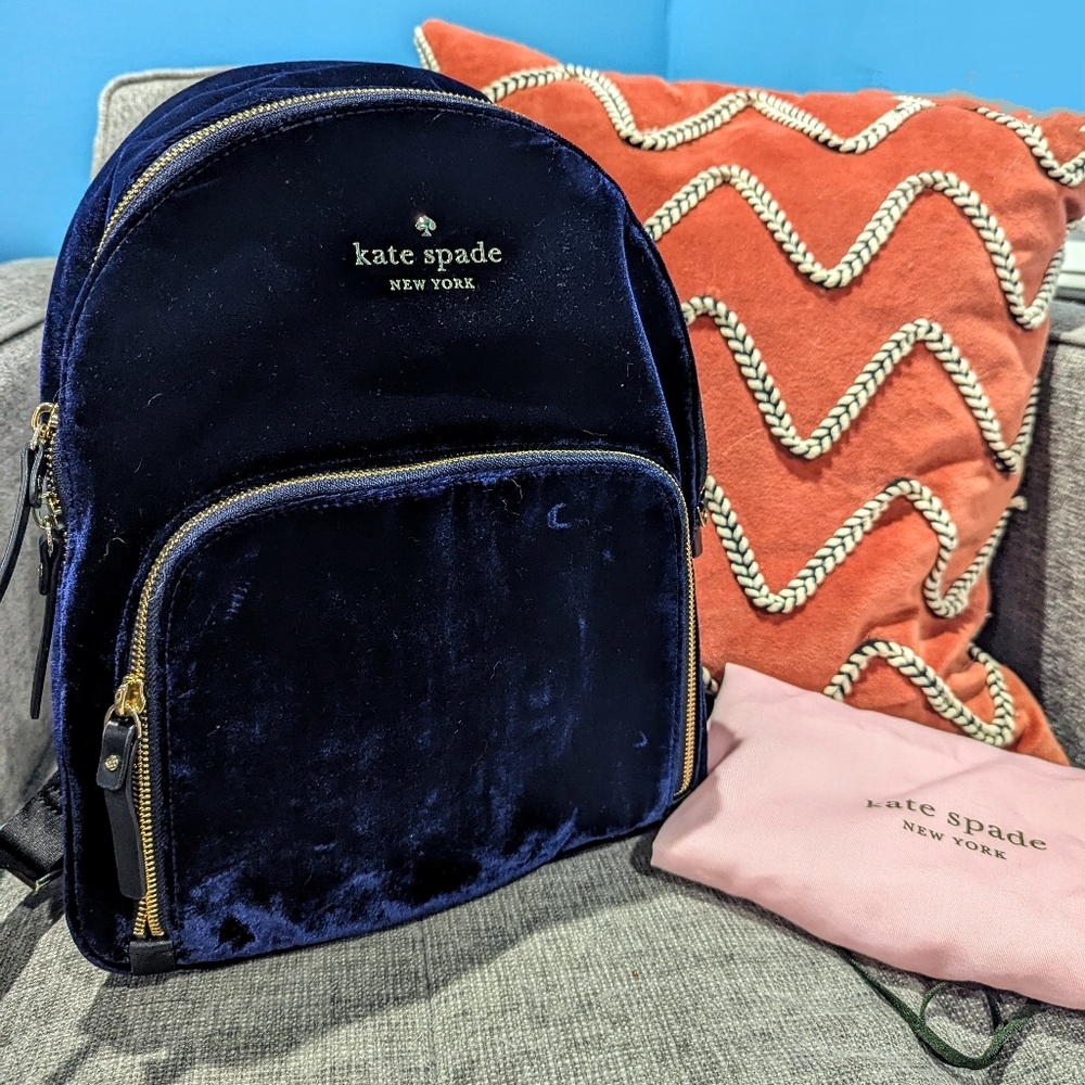 Kate Spade Watson Lane Velvet Hartley Backpack